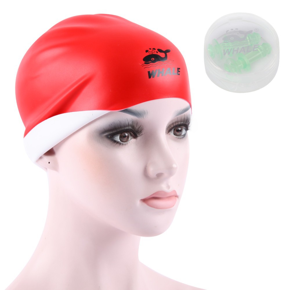 Mũ bơi 3D 2 mặt Whale CAP-1800