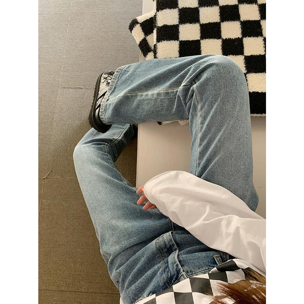 60683 Phong Cách Mới Quần Denim Nữ Ống Loe Micro