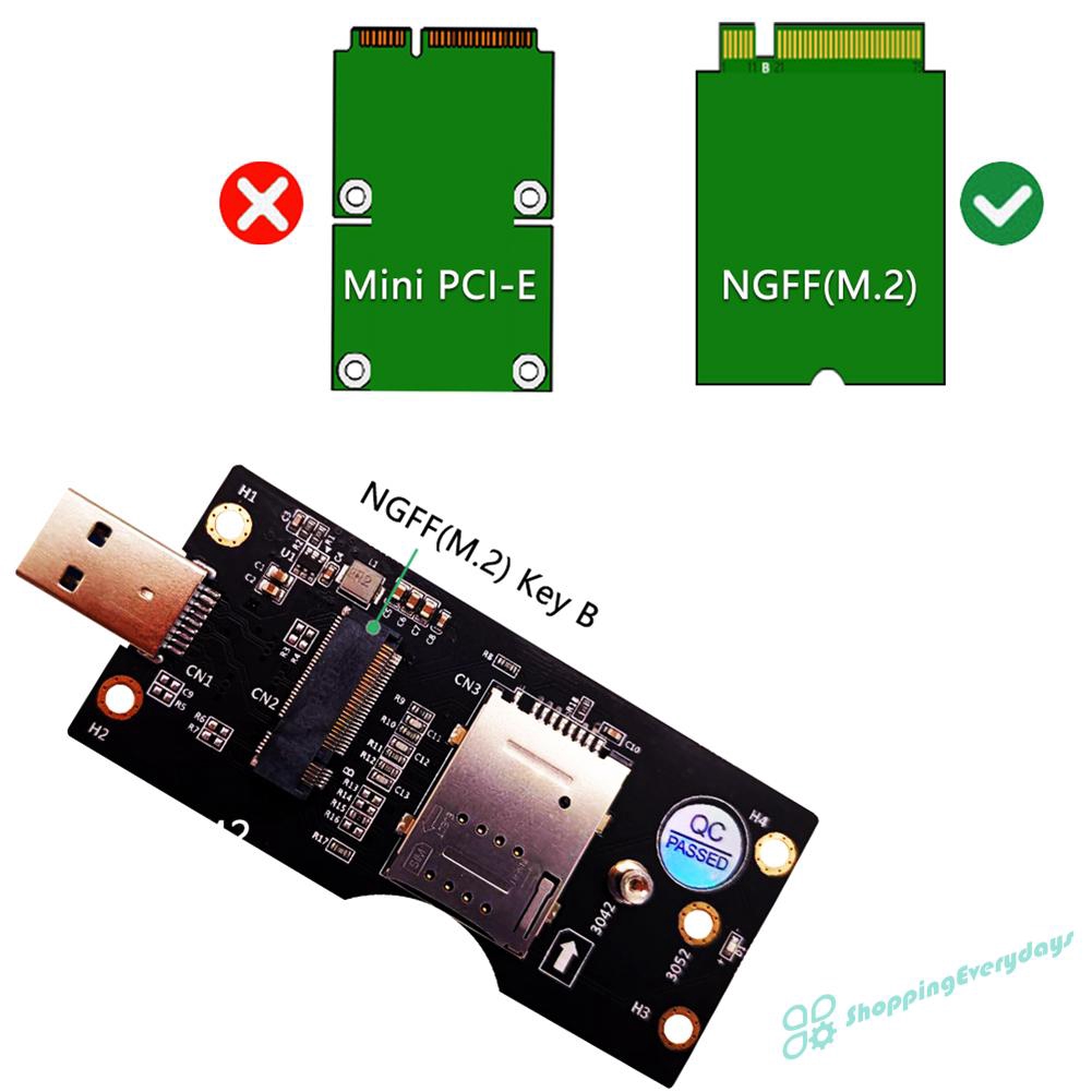 Card Chuyển Đổi Ngff M2 Sang Usb 3.0 W / Sim 8pin 3g / 4g / 5g | BigBuy360 - bigbuy360.vn