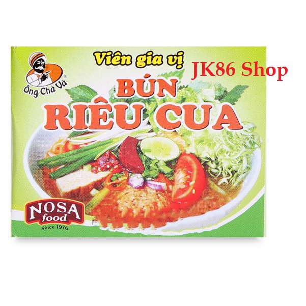 12 viên gia vị nấu bún riêu Nosa