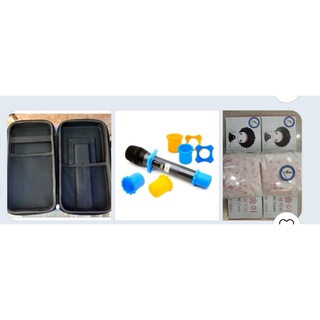 Combo 1 túi đựng micro + 2 bộ chống lăn + 50 cái đầu bọc micro