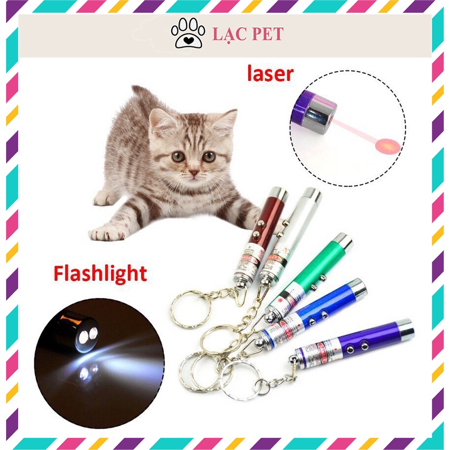 Đèn Laze Đồ Chơi 2 Chế Độ Cho Thú Cưng - Phụ Kiện Bằng Thép Không Gỉ