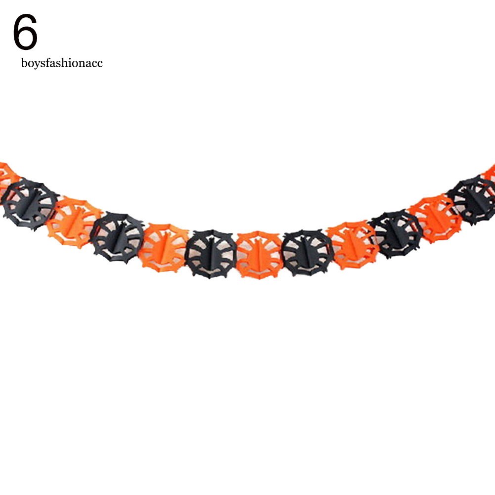 Dây 300cm gắn hình bí ngô dơi bóng ma trang trí tiệc Halloween