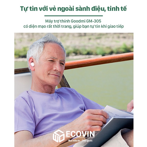 Máy trợ thính, tai nghe trợ thính, máy trợ thính cho người già, máy trợ thính không dây Goodmi GM-305