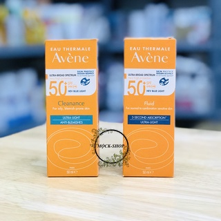 Kem Chống Nắng Avene Dry Touch Fluide SPF50+ 50ml / Avene Mattifying Cleanance SPF50+ 50ml