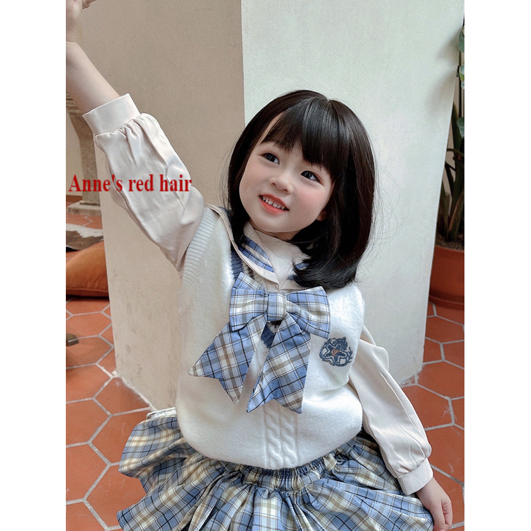 Bộ Tóc Giả Dài Xoăn Phong Cách Công Chúa Dễ Thương Dành Cho Bé Gái