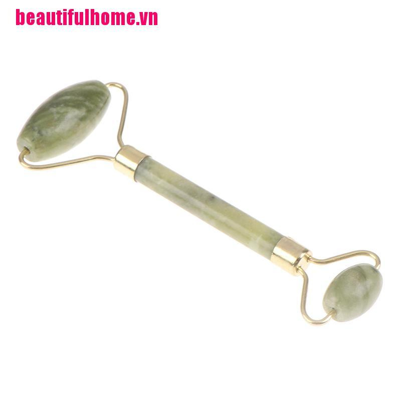 [Hàng mới về] Cây Lăn Mát Xa Mặt Bằng Đá Ngọc Bích Tự Nhiên