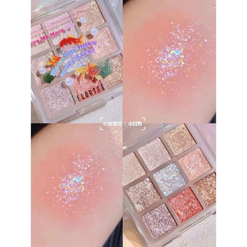 Bảng mắt 9 ô chuyên dùng cho cô dâu khách tiệc Flortte