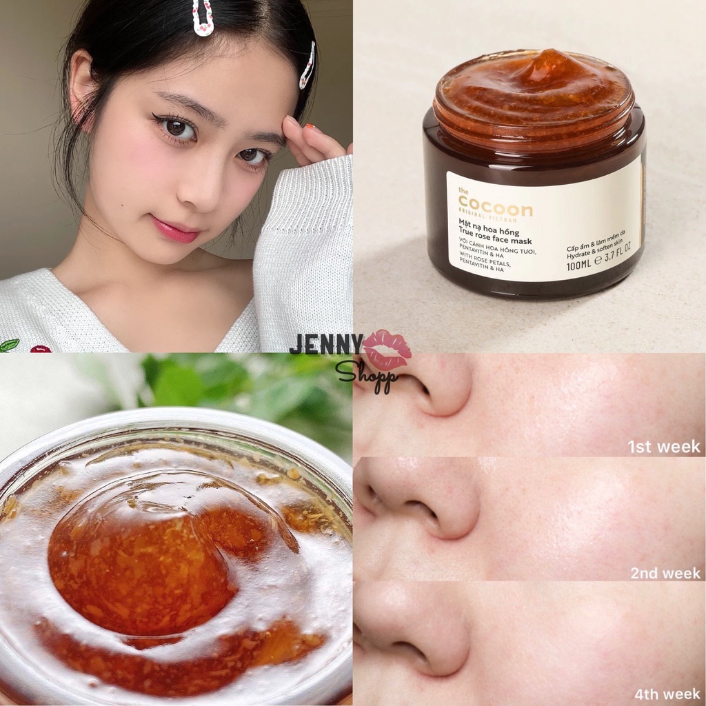 Mặt Nạ Hoa Hồng Cocoon True Rose Face Mask