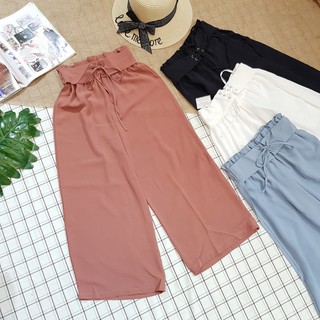 4251 quần lửng lưng chun phối đai đan dây