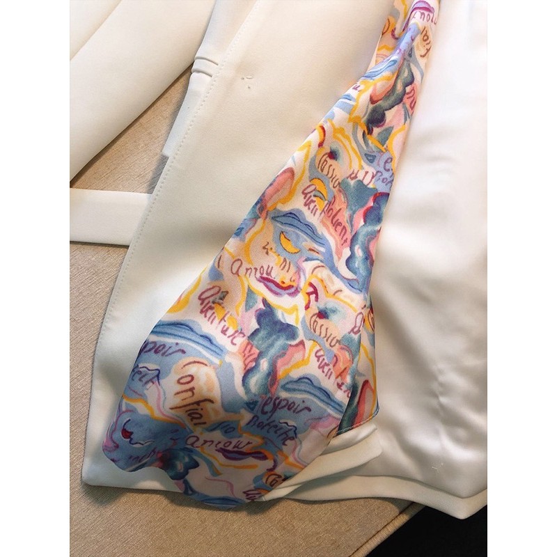 ÁO BLAZER NỮ PHỐI LỤA FORM SUÔNG | HELLY SHOP | BigBuy360 - bigbuy360.vn