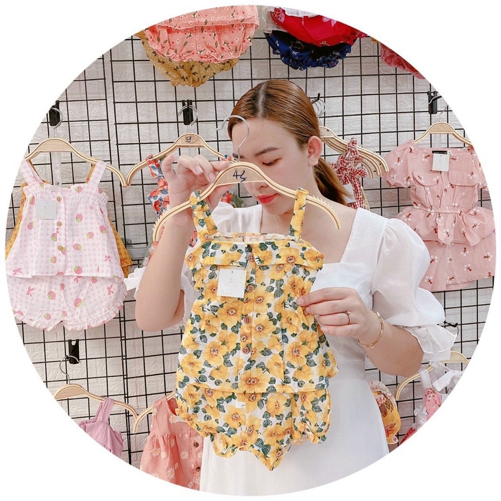 Quần áo bé gái ️FREESHIPSet đồ trẻ em THIẾT KẾHC KIDS-SÉT 2 DÂY váy trẻ em hàng thiêt kế cao cấp VNXK