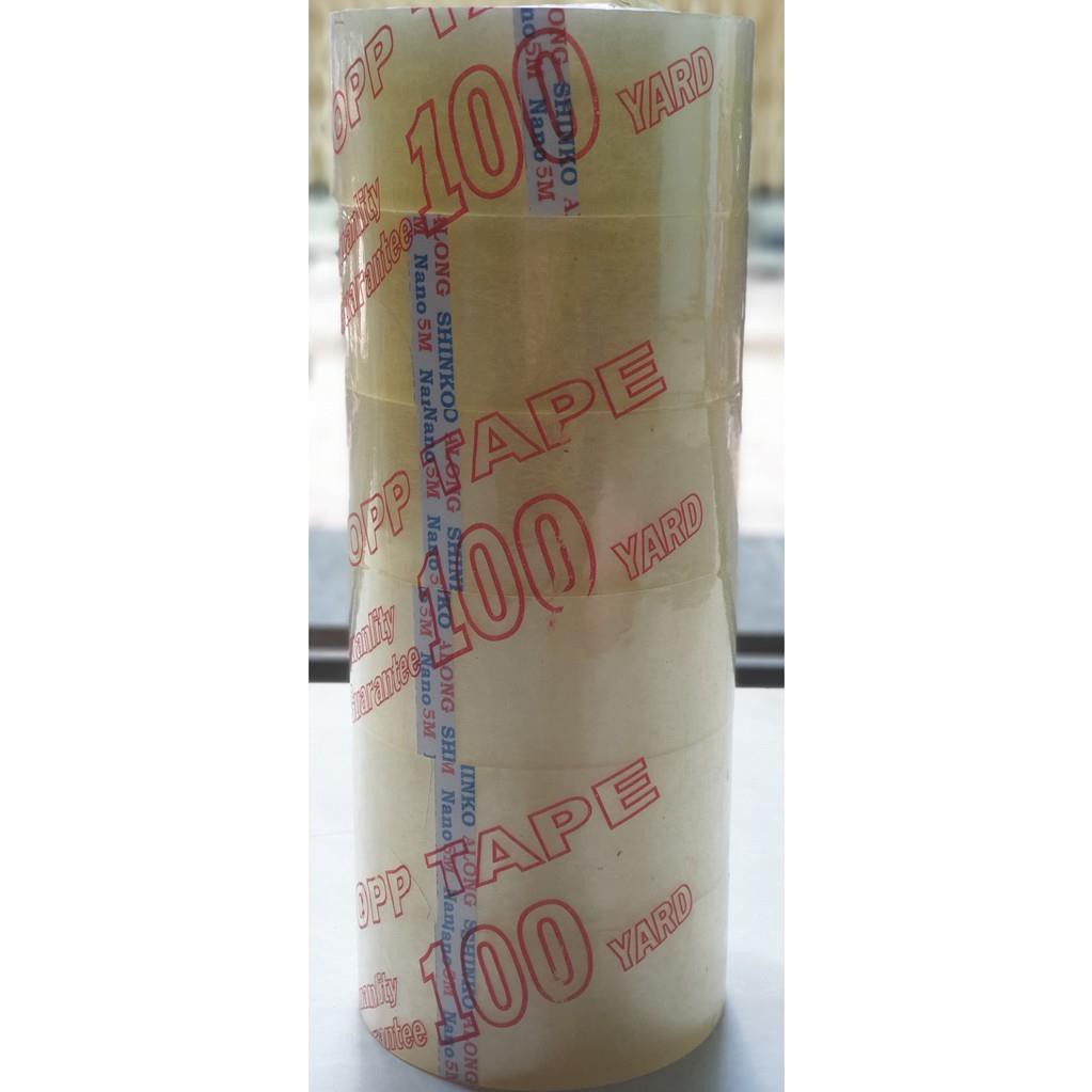 [Mã LIFEXANH03 giảm 10% đơn 500K] Băng Keo 100 Yards- Trong, Đục [ 1kg1/cây ]