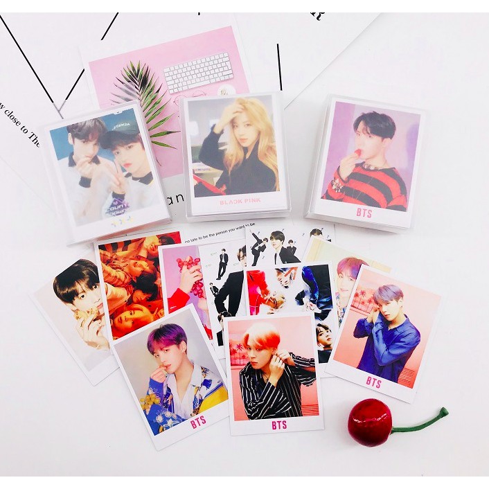 SET LOMO CARD BTS + KẸP + DÂY TREO