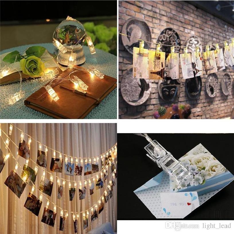 Dây đèn LED kẹp ảnh sáng tạo