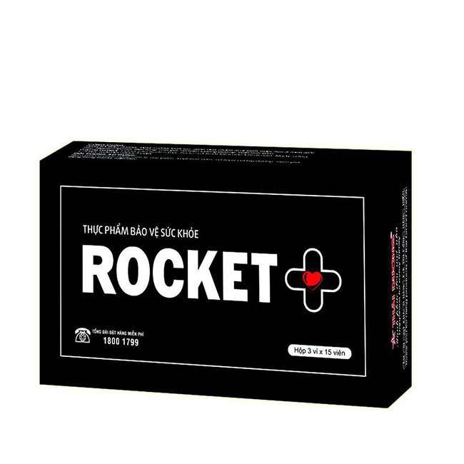 ✔️️️Rocket + - Rocket Plus tăng cường sinh lý nam, bổ thận tráng dương, Hộp 45 viên