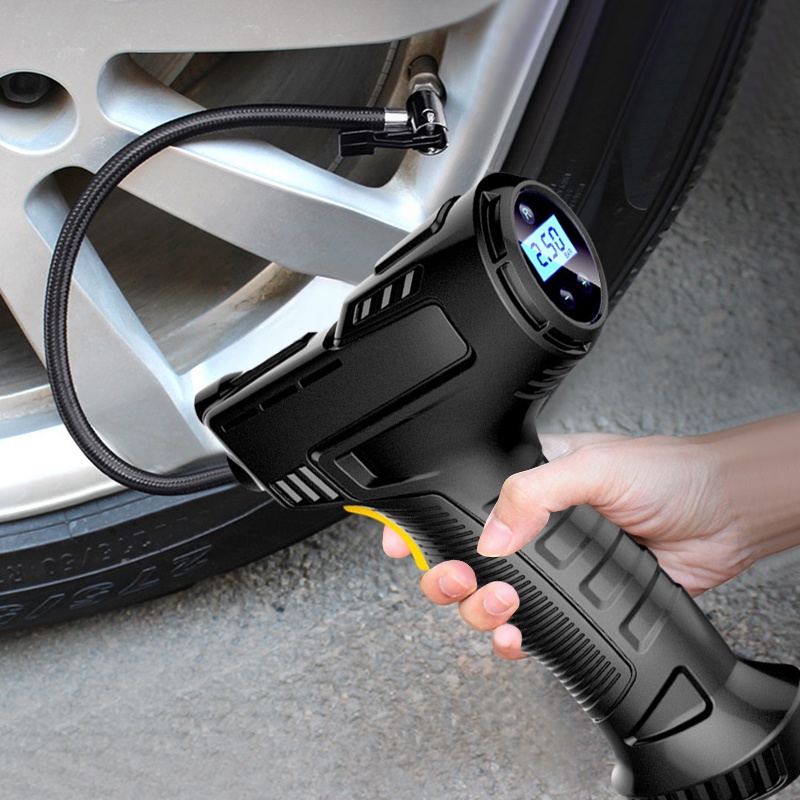 Bơm Lốp Ô Tô Cầm Tay Đa Năng Có Sạc Pin Tiện Lợi, Độ Bền Cao