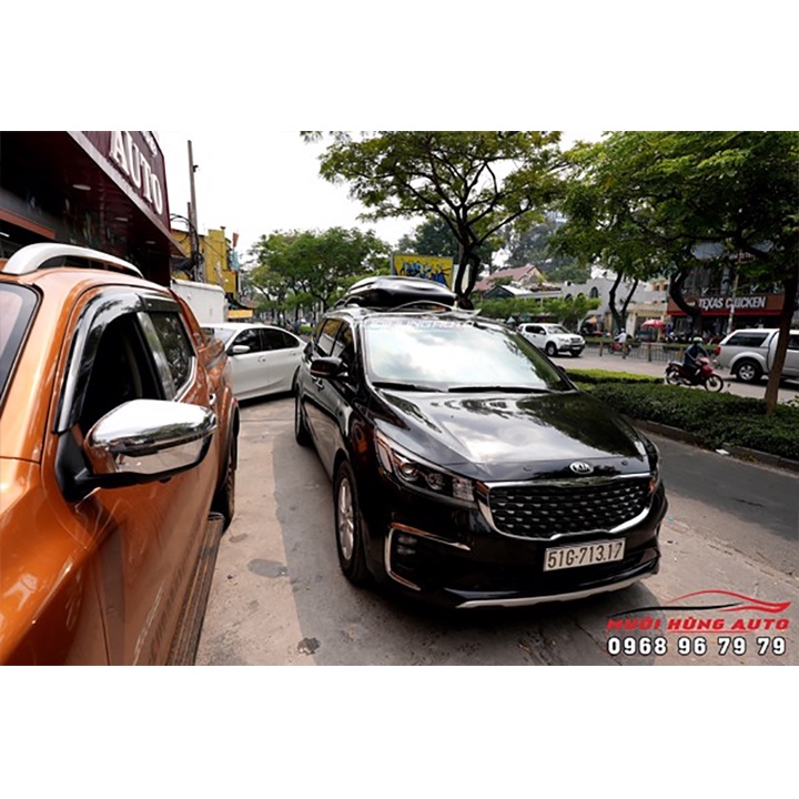 COMBO Cốp Nóc Mui Kiểu Phi Thuyền & Baga 2 Thanh Ngang Dành Cho Xe Kia Sedona