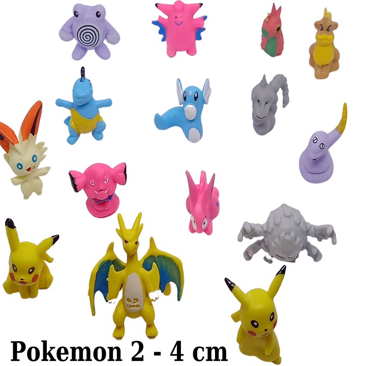 Đồ chơi thú Pokemon Mini 2 - 4cm - Mô Hình Pokemon Trang Trí Bàn Học Bàn Làm Việc - Trang Trí Tiểu Cảnh