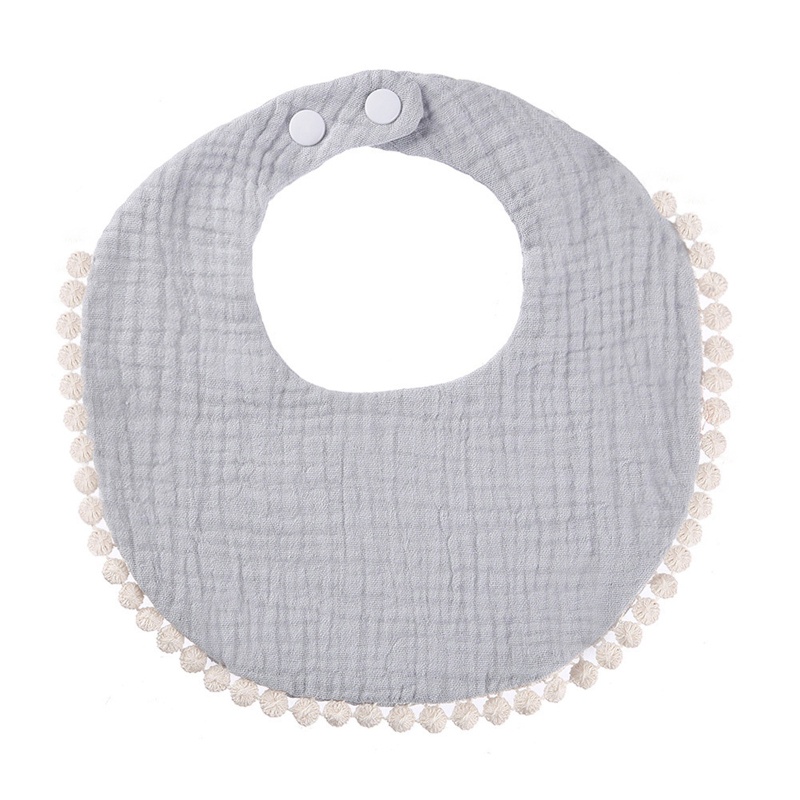 Yếm Ăn Bằng Cotton Có Thể Giặt Lại Tiện Dụng Cho Bé