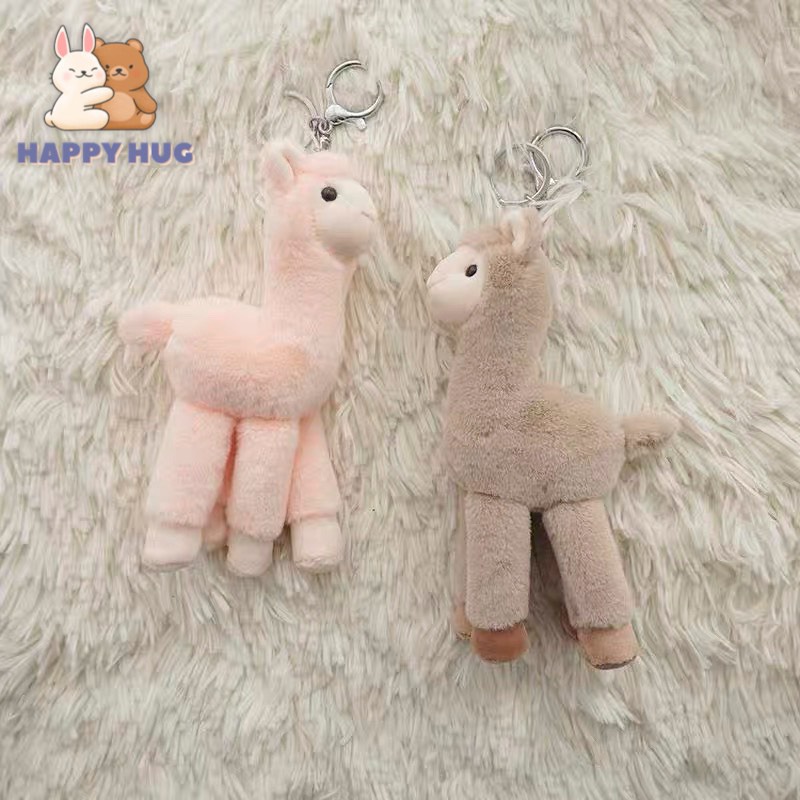 Móc khóa thú bông bằng nhung cao cấp, đồ chơi nhồi bông - Happy Hug