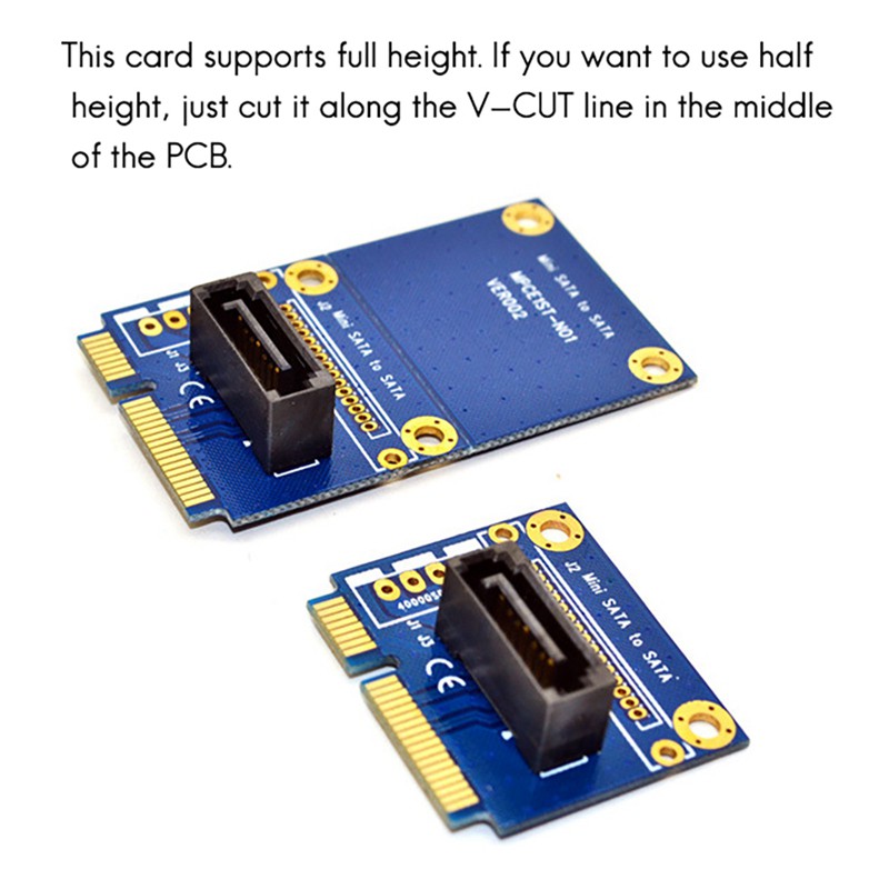 Card Chuyển Đổi Msata Sang Sata Mini Pcie 7pin Sata Mini Pcie