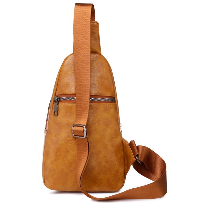 Túi Da Đeo Chéo Ngực Phong Cách Retro Cá Tính Cho Nữ