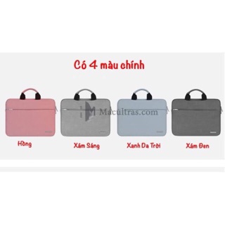Túi chống sốc da lộn quai pha đen