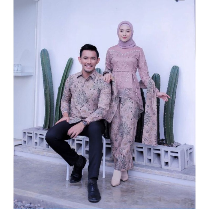 (Mới) Bộ Áo Sơ Mi BATIK Chính Thức Javanese Cho Cặp Đôi YASMIN | Áo Thời Trang Thanh Lịch Cá Tính | Áo Đôi MAHESWARI | Trang Phục Mới Nhất | Cặp Đôi Batik TUNIK TULLE Miutiara | Vài Cát
