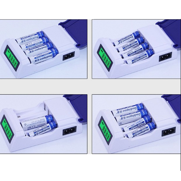 Combo sạc K209 tự ngắt khi đầy ,sạc nhanh tặng kèm 8 pin AA 3000mAh dùng cho mic không dây ,đồng hồ ,máy đo huyết áp ...