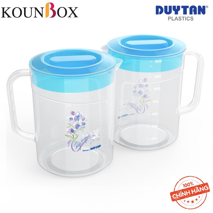 Ca Tulip Nhựa Duy Tân 2 Lít - Nhựa Trong Suốt, Có Vạch Chia