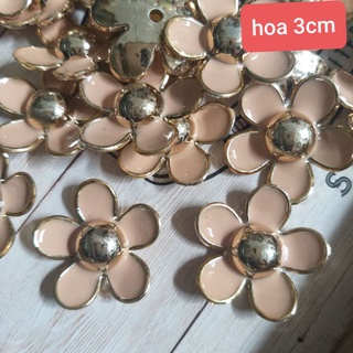 Hoa nhựa trang trí , size 3cm