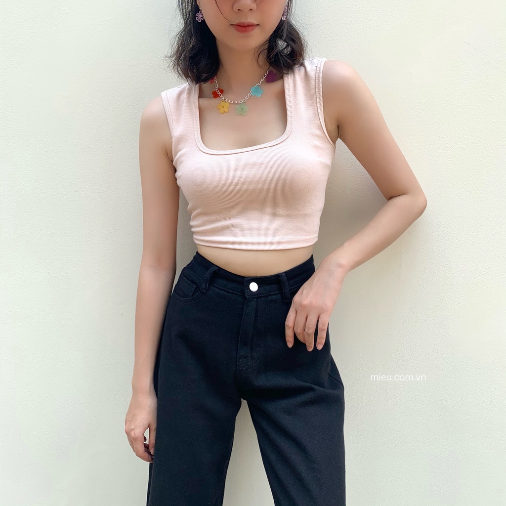 [Miều Fashionista] Quần ống suông jean - 8069