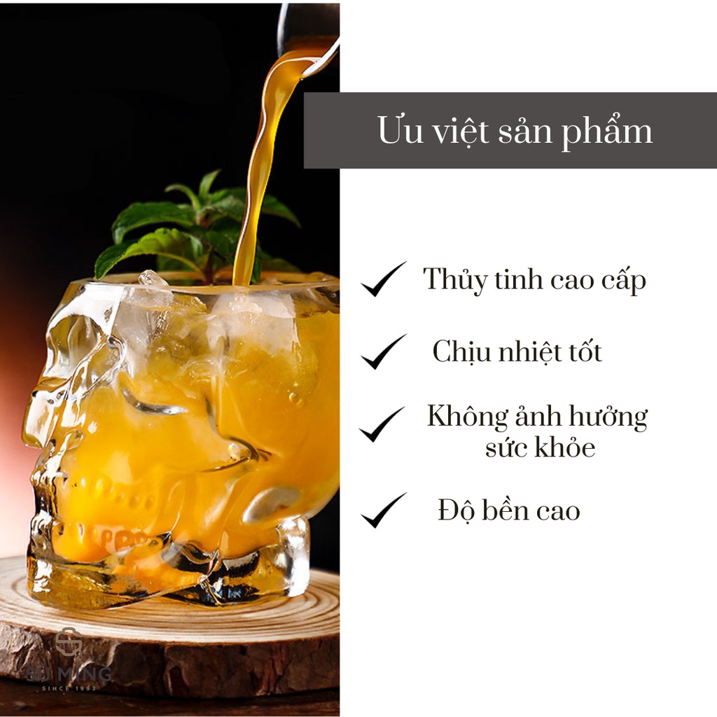 Cốc Thuỷ Tinh, Ly Thuỷ Tinh [ĐẦU LÂU], Đặc Biệt Dành Cho Cocktail, Kiểu Dáng Độc Đáo, Chất Lượng Cao