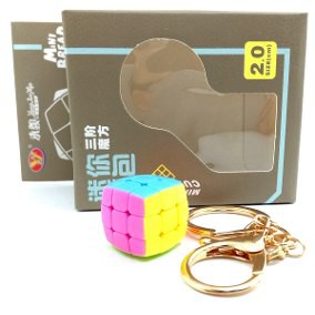 Móc Khóa Rubik 3x3 YJ Keychain Mini Bread 2cm 3x3x3