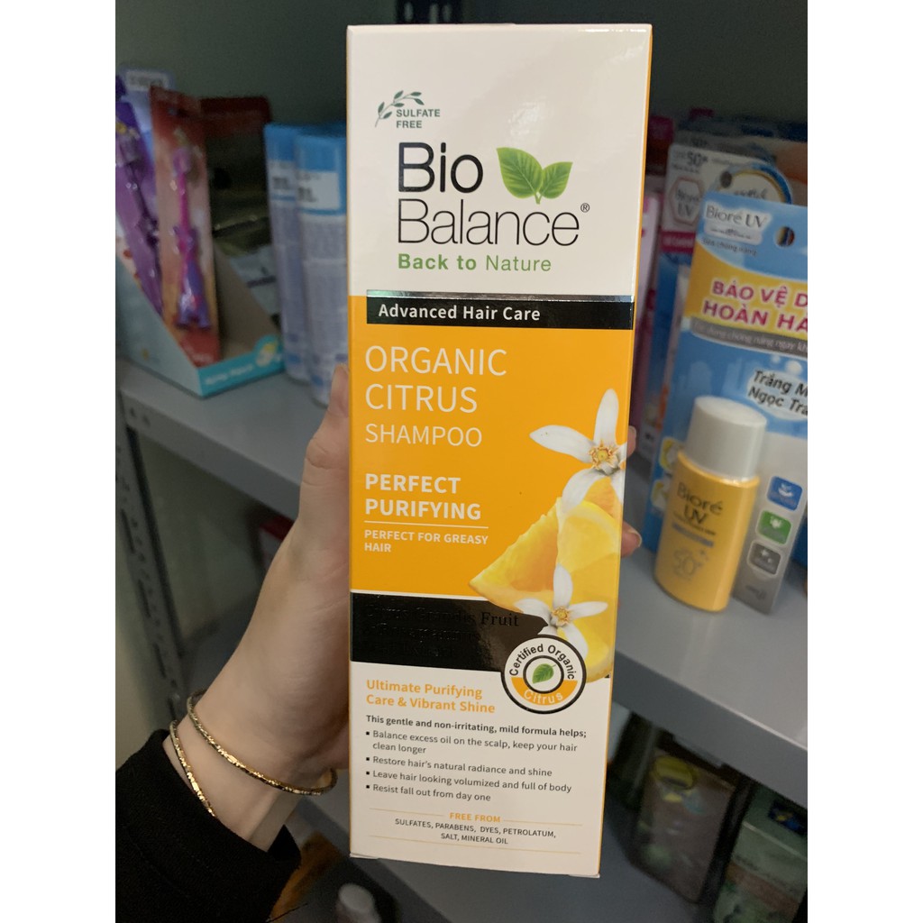Dầu Gội Hữu Cơ Hương Chanh Dành Cho Tóc Dầu BioBalance Citrus Shampoo