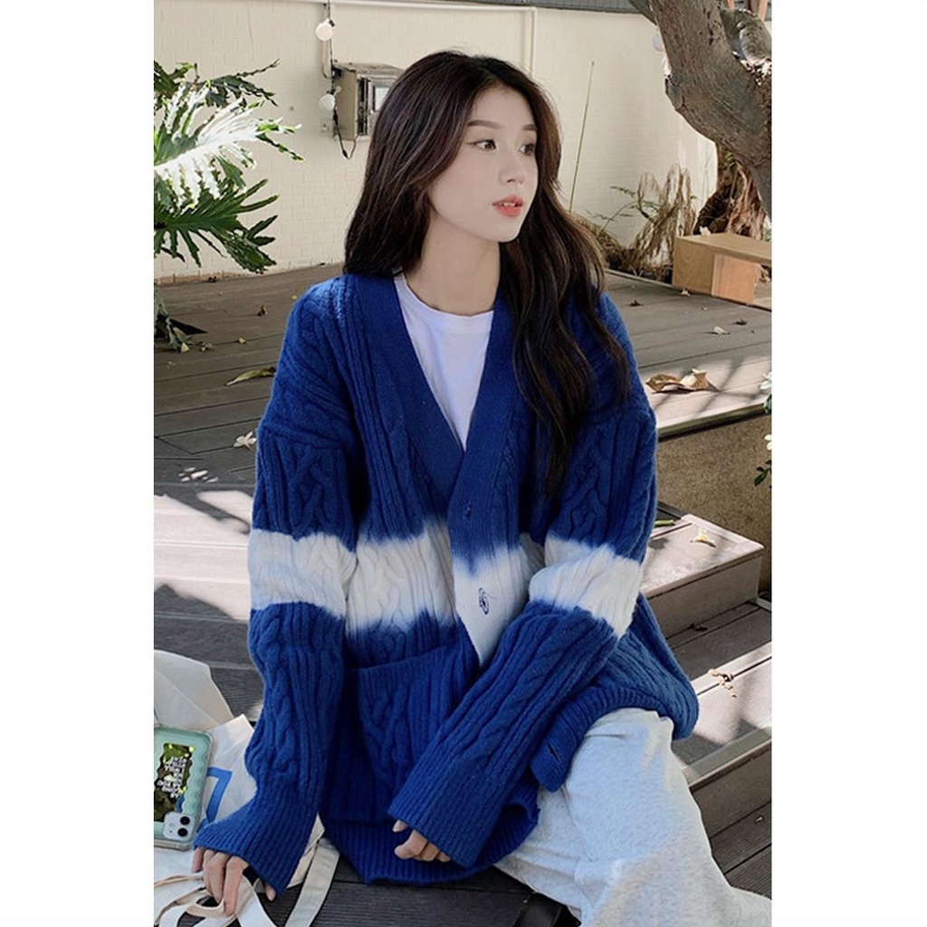 Áo khoác Cardigan cổ chữ V thời trang xuân thu cho nữ | BigBuy360 - bigbuy360.vn