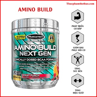 Thực phẩm bổ sung BCAAs MuscleTech Amino Build NextGen – 30 lần dùng – Nhiều mùi vị