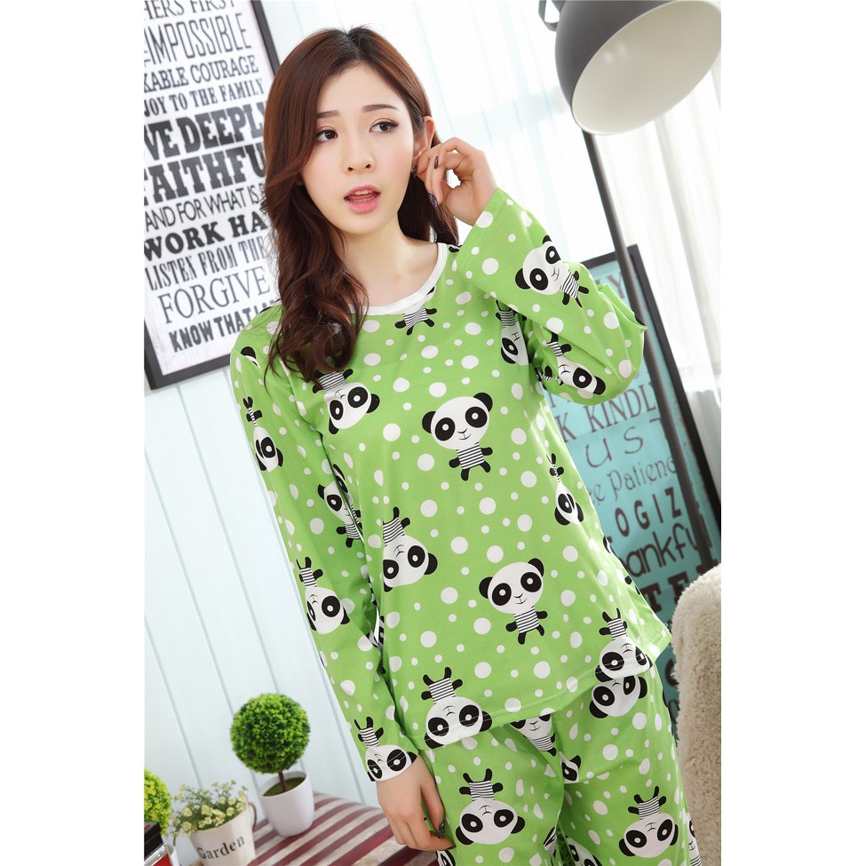 Đồ Mặc Nhà Đẹp Panda Chấm Bi - KM - 446