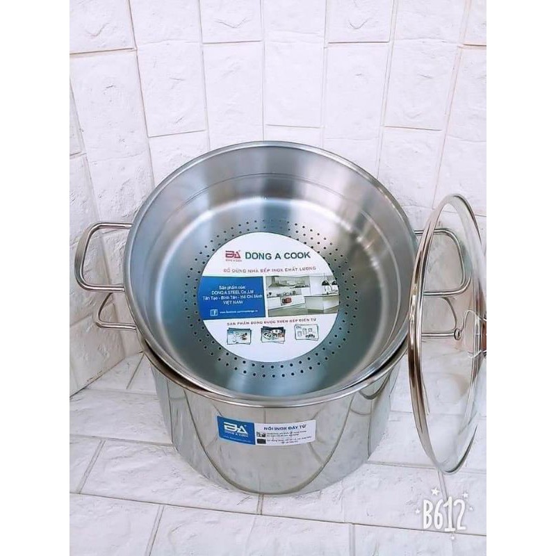 Bộ nồi xửng hấp inox 28cm Đông á