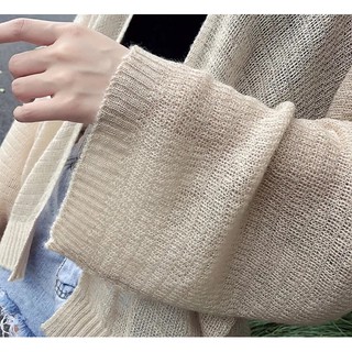 Áo cardigan lưới mỏng phong cách Hàn Quốc