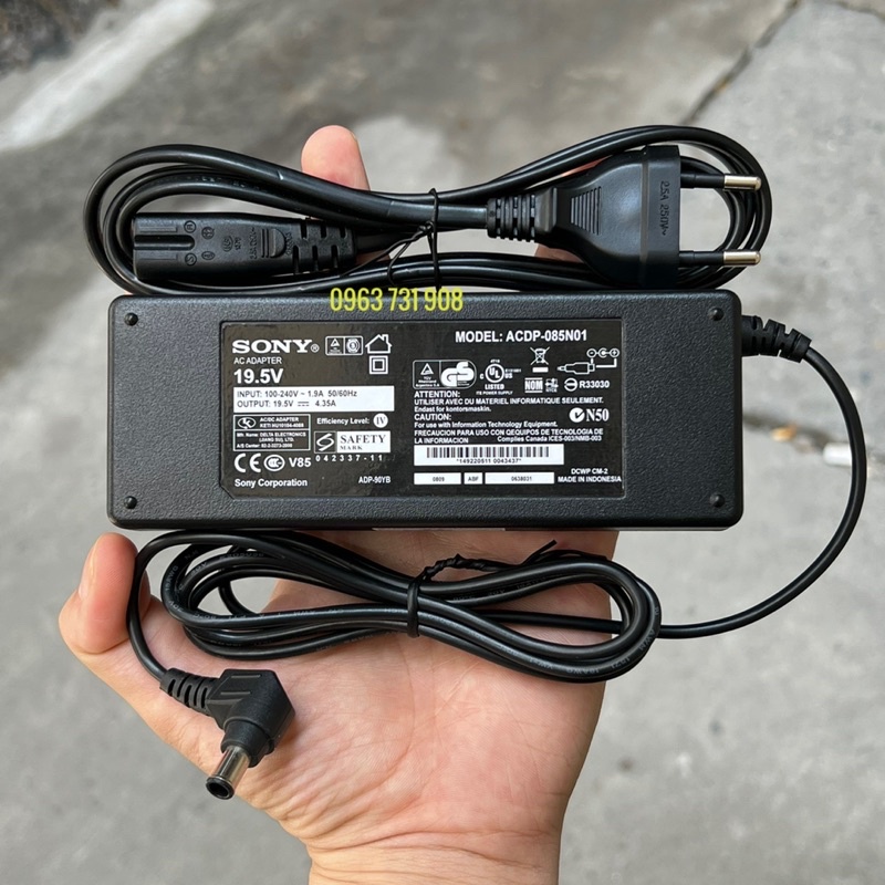 Cục nguồn tivi sony 19.5V 4.35A bản gốc bảo hành 12 tháng