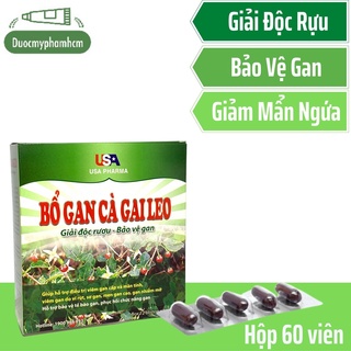 Bổ Gan Cà Gai Leo : Giải Độc Rượu - Bảo Vệ Gan Hộp (60 viên)