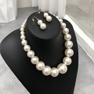 Set vòng cổ hạt + bông tai