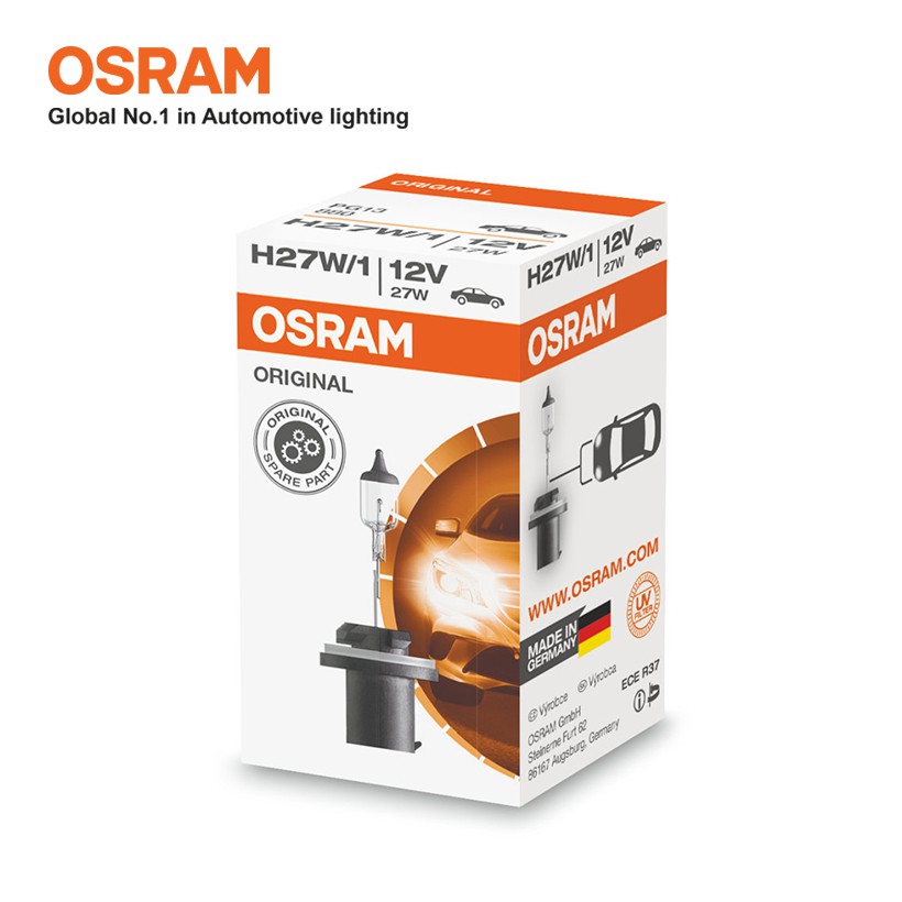 [Mã BMBAU50 giảm 10% đơn 99k] Bóng Đèn Halogen OSRAM Original H27 12V 27W (Chân Thẳng) Nhập Khẩu Chính Hãng