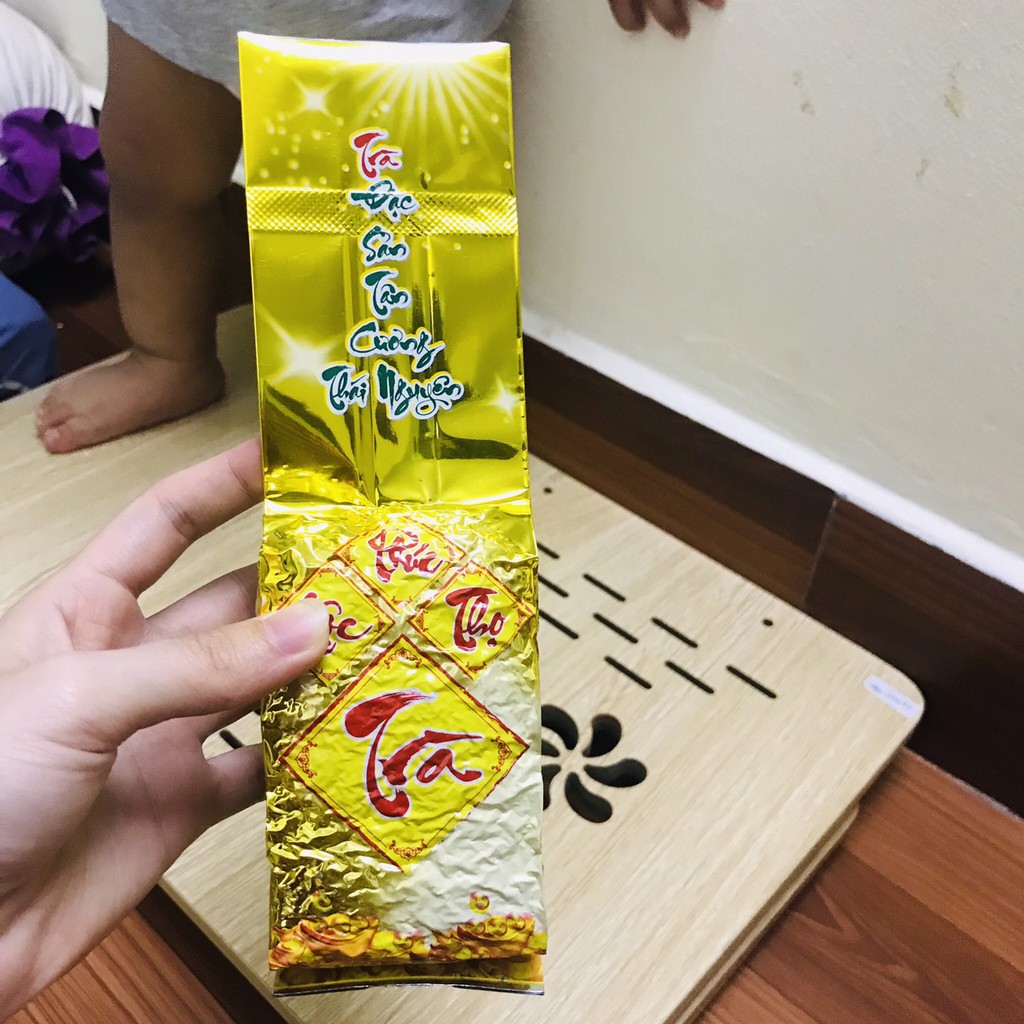 Đặc sàn chè Việt chuẩn 100% Tân Cương - Chè Tân Cương Thái Nguyên 100g vỏ Hoa sen | BigBuy360 - bigbuy360.vn