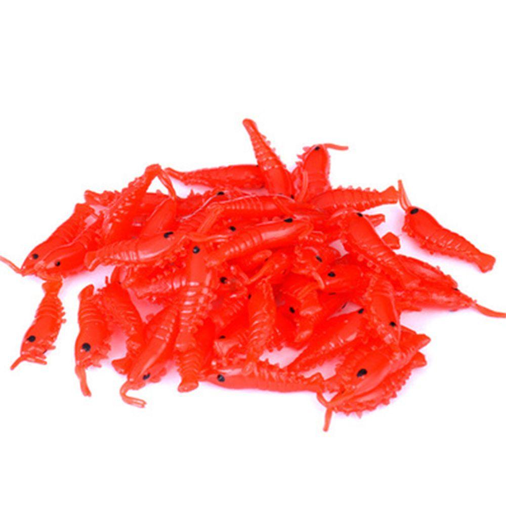 Mồi Câu Cá Silicone Hình Con Tôm Phát Quang 2.8cm