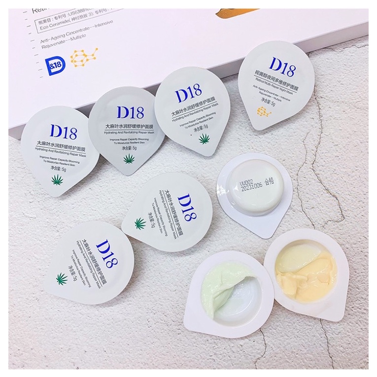 Mặt Nạ NGỦ D18 RETINOL SIÊU CĂNG BÓNG, NÂNG CƠ, TRẮNG DA