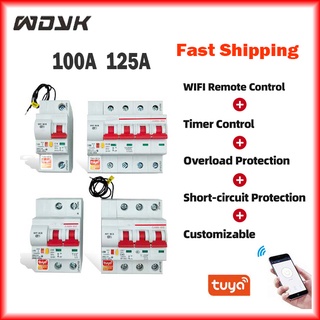 Aptomat cb tuya wifi 100a 125a công tắc ngắt kết nối wifi thông minh 1p 2p 3p 4p