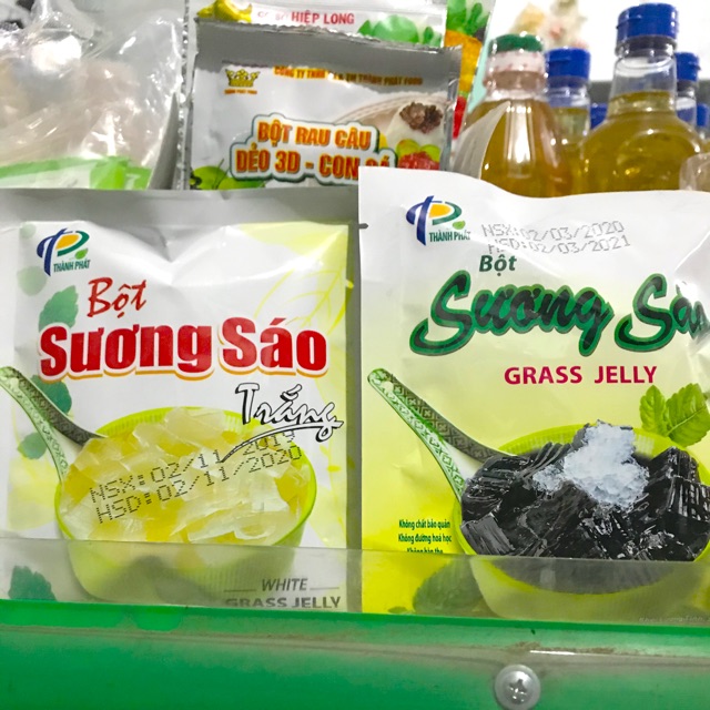 [Mã GROSALE5 giảm 10% đơn 150K] Bột Thạch Sương Sáo Đen/ Trắng 50g